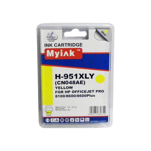 Картридж HP CN048AE Yellow (26ml, Pigment) MyInk (951XL)