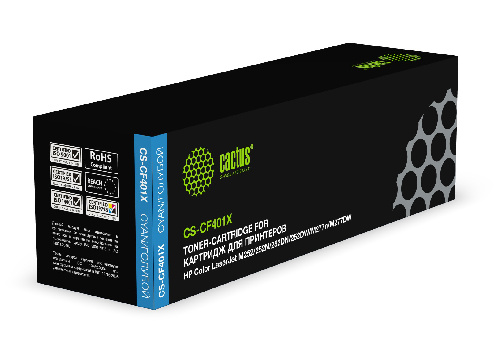 Картридж лазерный Cactus CS-CF401X CF401X голубой (2300стр.)