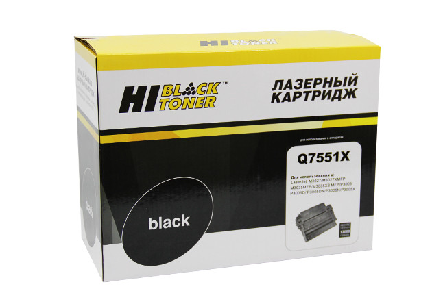 Картридж HP LJ P3005/M3027mfp/M3035mfp (Hi-Black) Q7551X, 13K