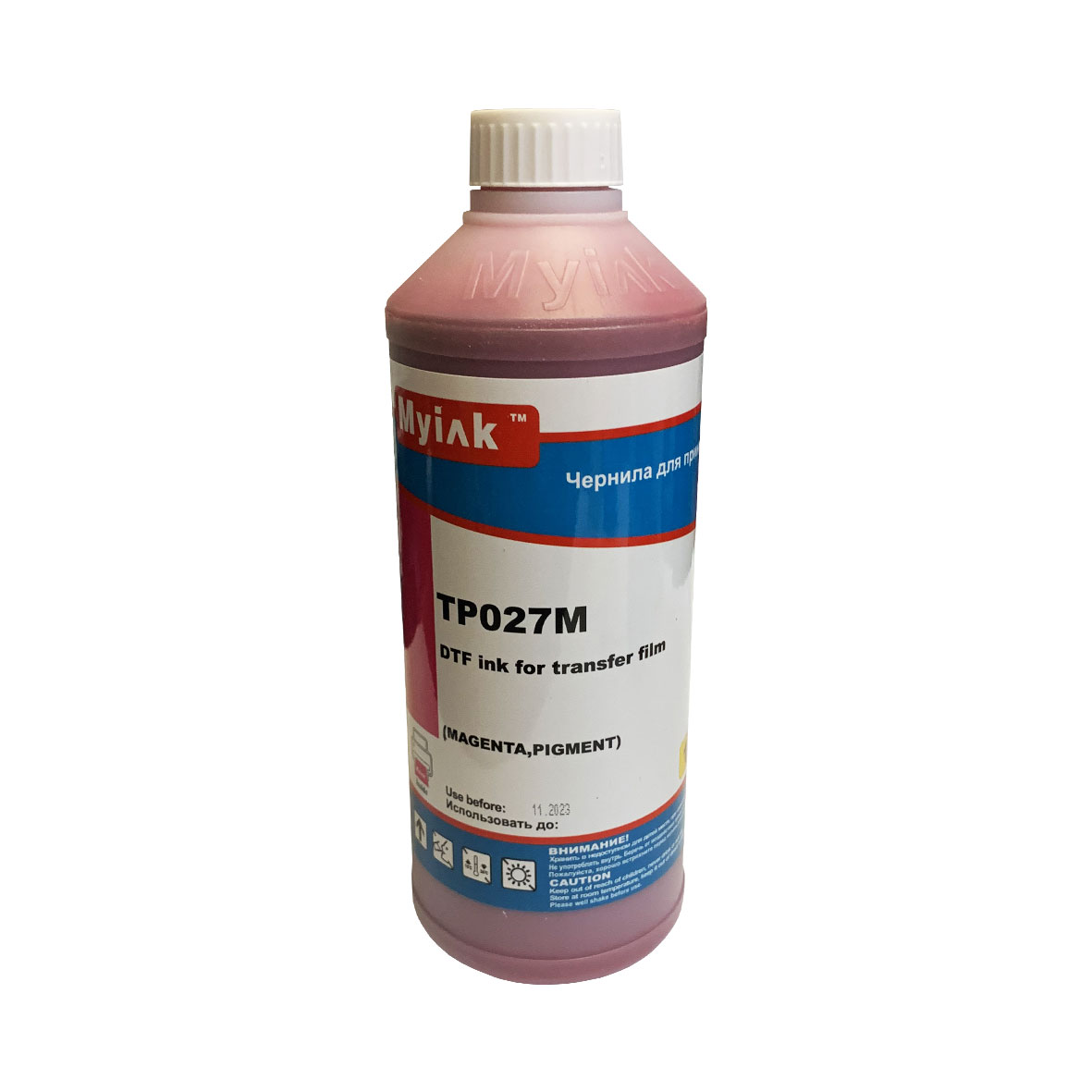 Чернила текстильные DTF для EPSON (1л, magenta) TP027M MyInk
