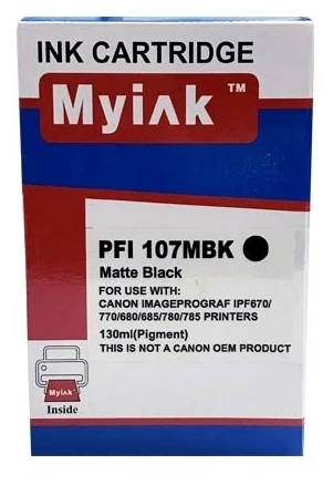 Картридж Canon IPF 670/680/685/770/780/785 (MyInk) PFI-107MBK, 130 мл 