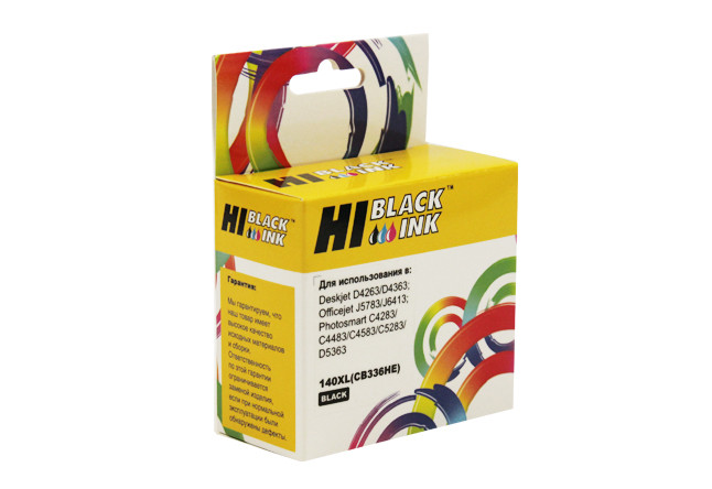 Картридж HP PS C4283/C5283/D5363/J5783/J6413/D4263 (Hi-Black) №140XL/CB336HE, Bk