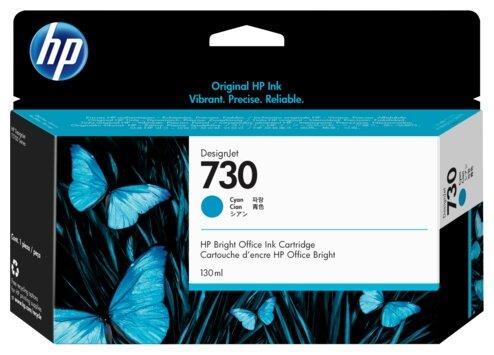 Картридж HP DJ T1700, голубой, 130мл (O) №730/P2V62A