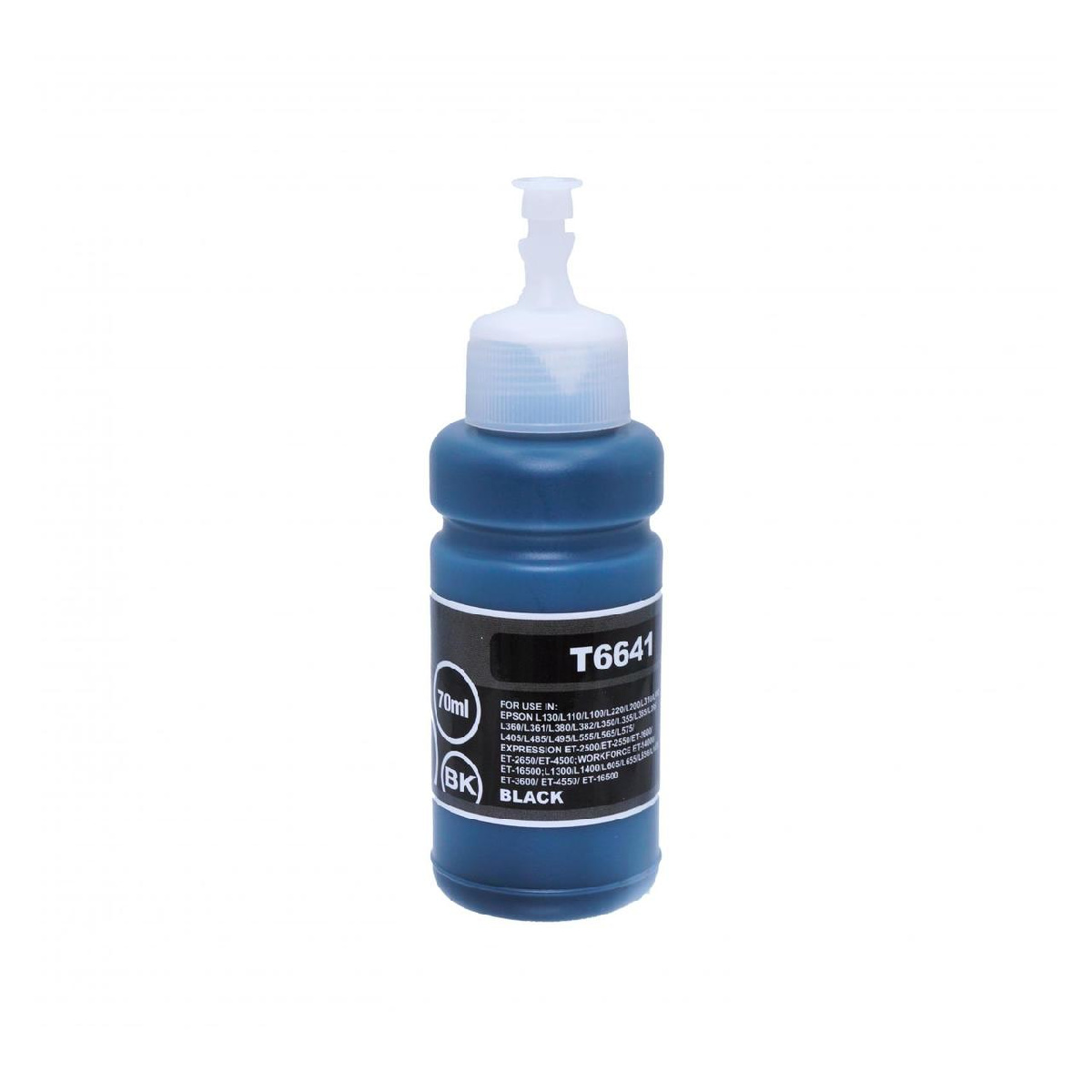 Чернила Epson L100/L110/L200/L210/L300/L355 (Ninestar) T6641 black, 70ml