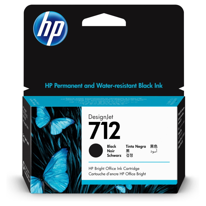 Картридж HP DesignJet T230/T250/T630/T650 (O) 712/3ED70A, Bk, 38 ml