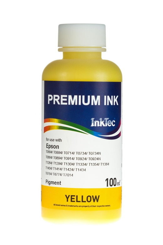 Чернила Epson (InkTec) 100 мл, E0013 Y (желтый) пигмент