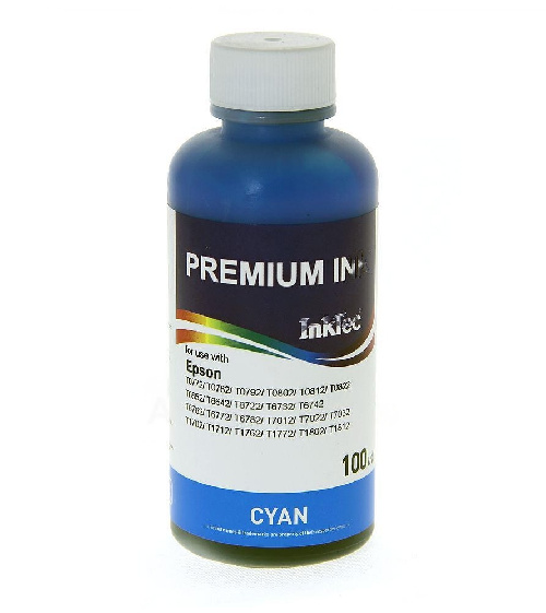 Чернила Epson (InkTec) 100 мл, E0010 (синий) T0822 C