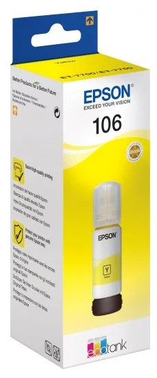 Чернила Epson 106 для L7160/L7180 (O) C13T00R440, Y, 70 мл
