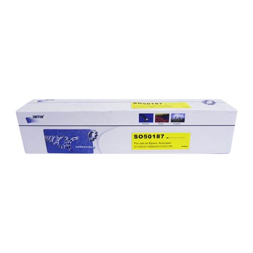 Картридж для EPSON AcuLaser C1100/CX11N (S050187) Toner Cartr (R) желтый (4К) UNITON Eco