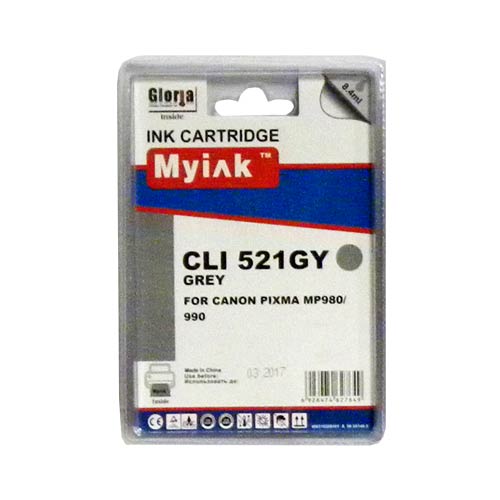 Картридж CANON PIXMA MP980/990 Grey (8,4ml, Dye) MyInk CLI-521 GY 