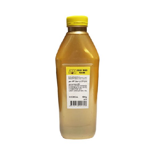 Тонер для HP Color LJ CP 1215/1515/1525/СМ1312/CM1415/CP1025/2025 (фл,500,желтый,Chemical) Gold ATM