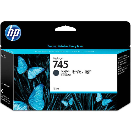 Картридж HP 745 струйный черный матовый (130 мл) (O)