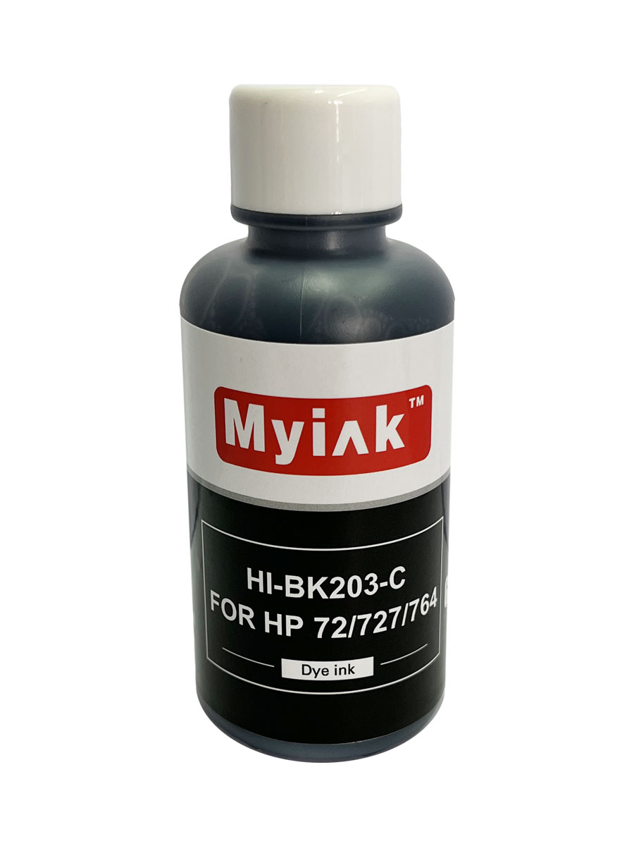 Чернила для (HP 72, HP 727, HP 764) C9370A (100мл, photo black, Dye) HI-BK203-C Gloria MyInk
