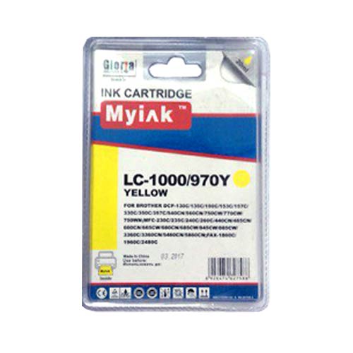 Картридж для Brother DCP-130C/MFC-240C/5460CN/885CW (LC1000Y/LC970Y) Yellow MyInk