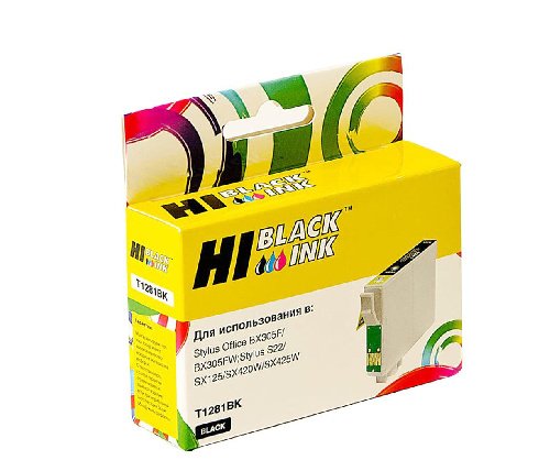 Картридж Epson Stylus S22/SX125/SX420W/SX425W/BX305F (Hi-Black) C13T12814010, BK