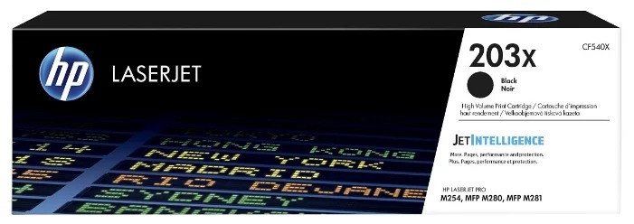 Картридж HP CLJ Pro M254/M280/M281 (O) 203X CF540X, Bk, 3,2K