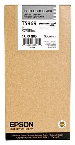 Картридж Epson Stylus Pro 7900/7890/9900/9890 (O) C13T596900, светло-серый, 350 мл