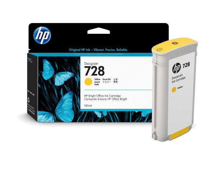 Картридж HP DesignJet T730/T830, 130ml (O) Yellow F9J65A/№728