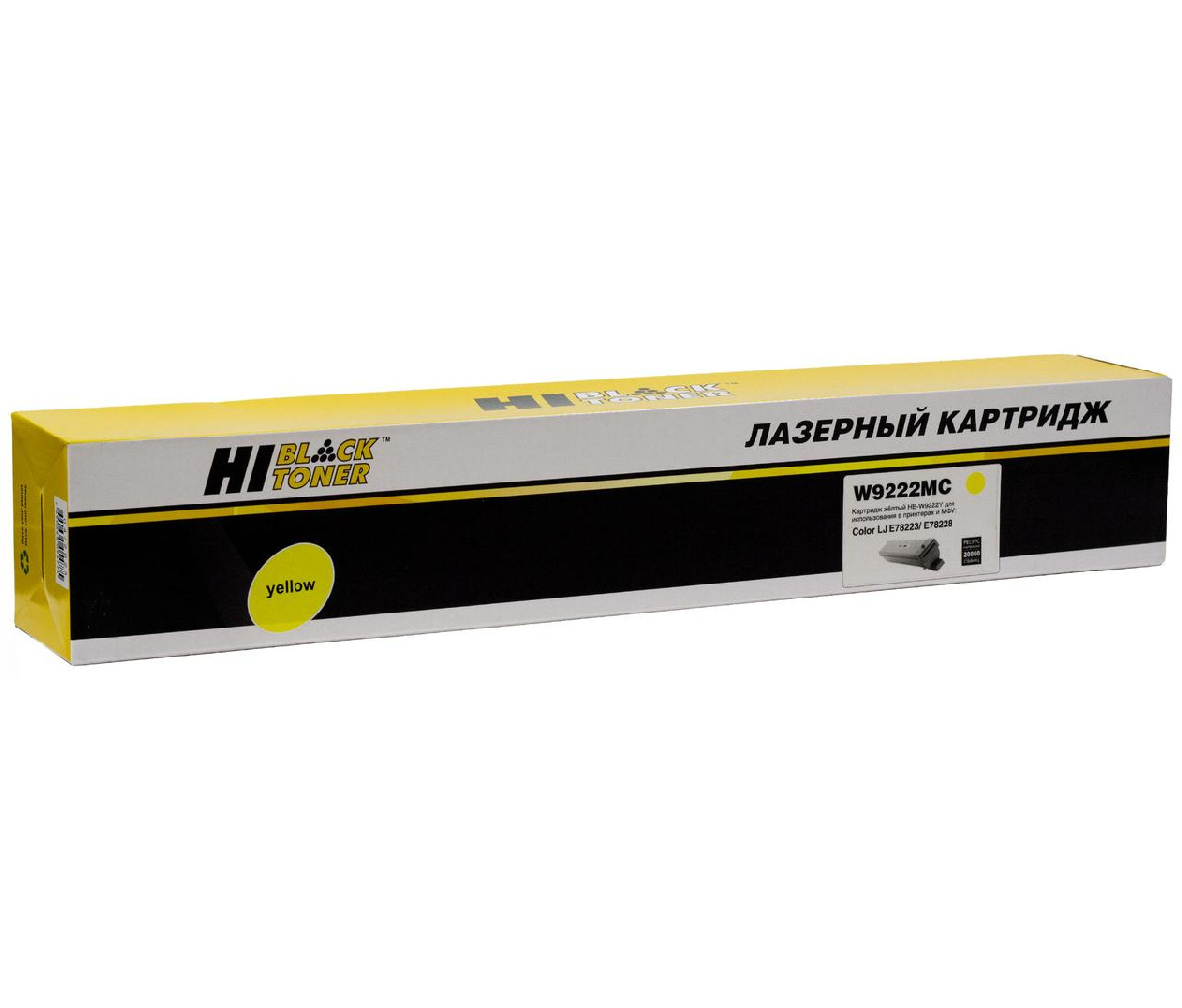Картридж HP CLJ E78223/E78228 (Hi-Black) W9222MC, Y, 20K
