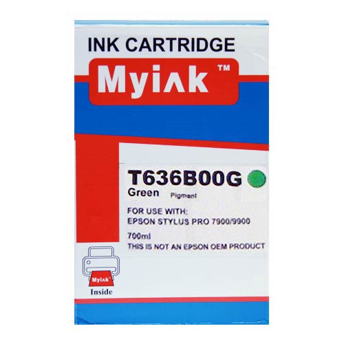 Картридж для (T636B) EPSON St Pro 7900/9900 Green (700ml, Pigment) MyInk