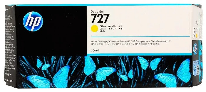Картридж HP DesignJet T920/T1500, 300ml (O) Yellow F9J78A/№727