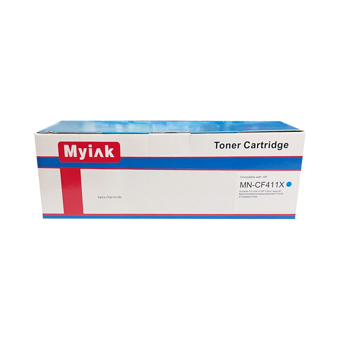 Картридж для HP Color LJ M452/M477 CF 411X (410X) синий (5K) MyInk