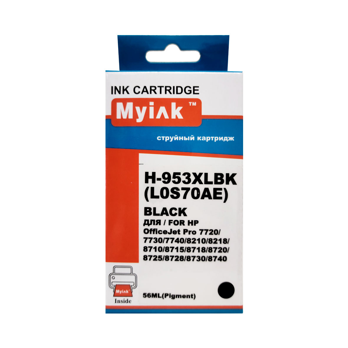 Картридж HP OfficeJet Pro 8210/8710/8730 L0S70AE Black MyInk (953XL)