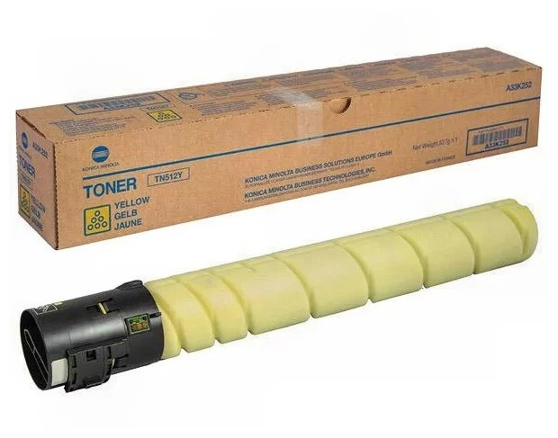 Картридж Konica Minolta Bizhub C454/554/454e/554e (O) TN-512Y/A33K252, жёлтый, 26K