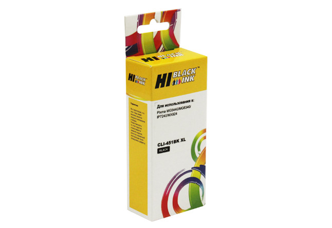 Картридж Canon PIXMA iP7240/MG6340/MG5440 (Hi-Black) CLI-451BK XL, черный увелич.