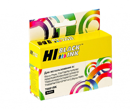 Картридж Epson Stylus R270/295/390/RX590/T50 (Hi-Black) T08214A/C13T11214A10, BK