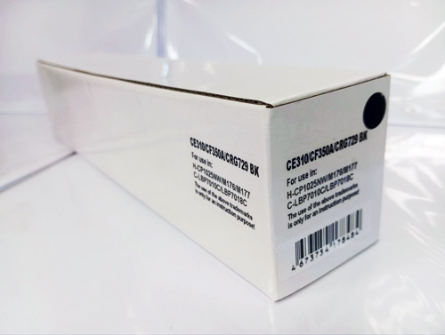 Картридж для HP Color LJ M176 /CP1025 CF350A/CE310A/Canon 729Bk черный (1,3K) (Noname)