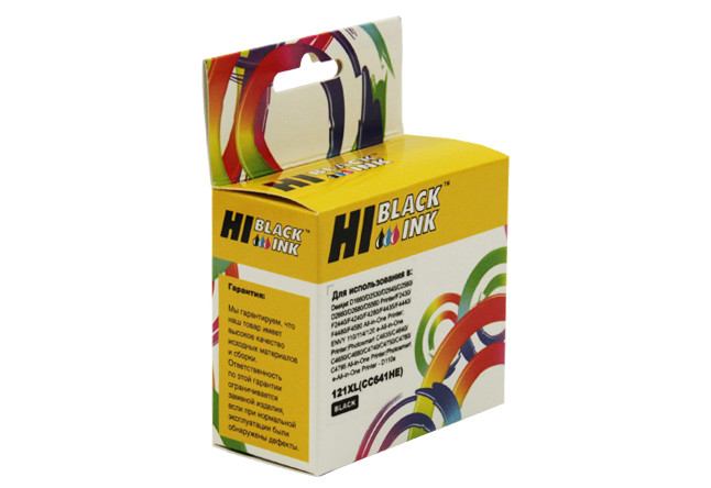 Картридж HP DJ F4283/D2563 (Hi-black) CC641HE/№121XL, BK, 600стр