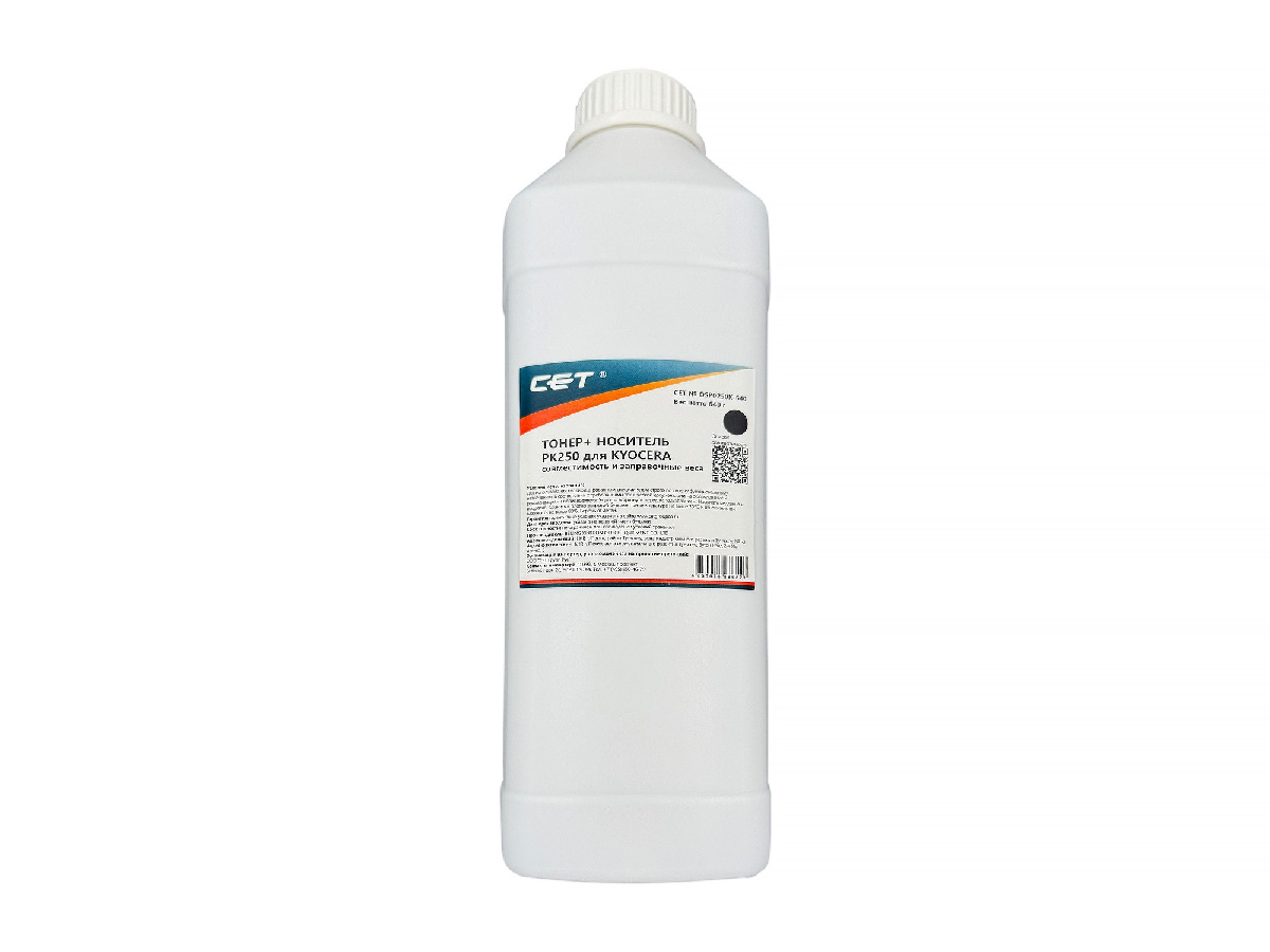 Тонер PK250K + носитель PK250D для KYOCERA TASKalfa 5052ci (CET) Black, 640г, OSP0250K-640