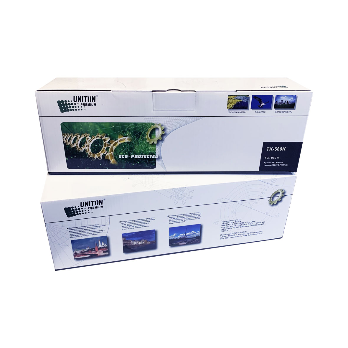 Тонер-Картридж (TK- 580K) KYOCERA ( 3.5K, SAKATA) черный UNITON Premium GREEN LINE (Eco Protected)