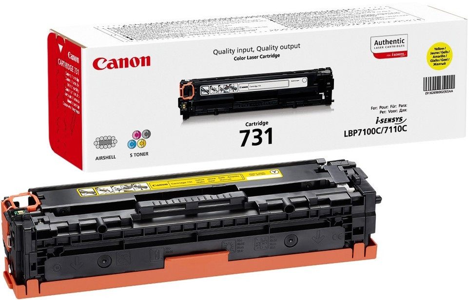 Картридж Canon i-Sensys LBP7100/7110/MF8230/8280 (O) 731Y / 6269B002, 1,5k