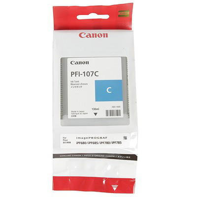 Картридж Canon IPF 670/680/685/770/780/785 (O) PFI-107C, 130 мл, 6706B001