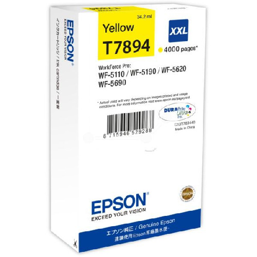 Картридж Epson WF-5110/WF-5190/WF-5620/WF-5690 (O) C13T789440, Y