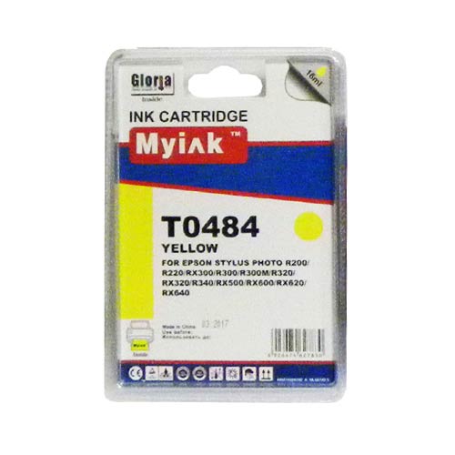 Картридж EPSON R200/300/RX500/600 Yellow (16ml, Dye) MyInk (T0484)