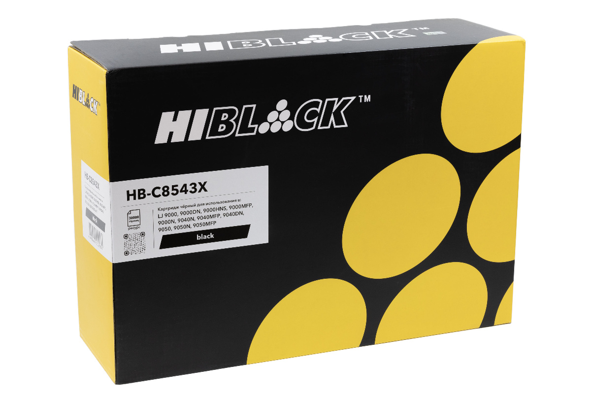 Картридж HP LJ 9000/9000DN/9000MFP/9040N/9040MFP/9050N/9050 (Hi-Black) C8543X ВОССТАН, 30К