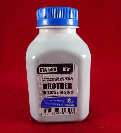 Тонер Brother TN 2075/85/2135/75 (фл. 85г) Black&White Standart фас.Россия