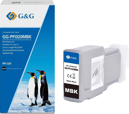 Картридж Canon iPF TM-200/TM-205/TM-300/TM-305 G&G PFI320MBK