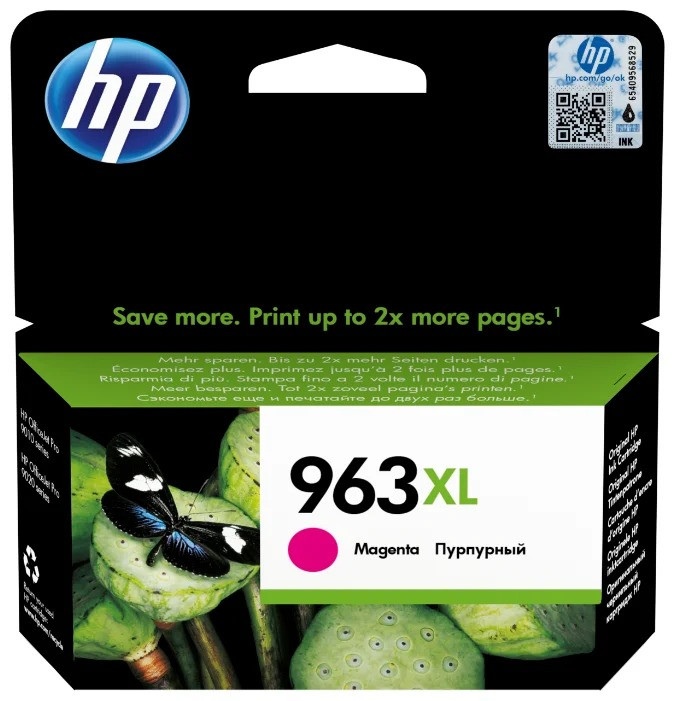Картридж HP OfficeJet Pro 901x/902x/HP, 1,6К (O) 963XL/3JA28AE, пурпурный