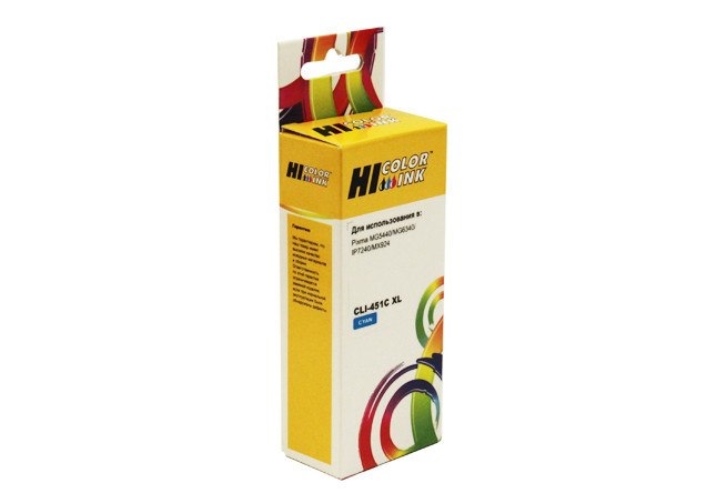 Картридж Canon PIXMA iP7240/MG6340/MG5440 (Hi-Black) CLI-451C XL, синий увелич.