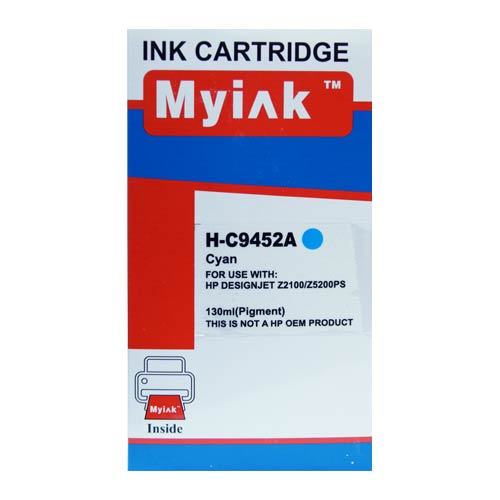 Картридж HP DesignJet Z2100/Z5200 C9452A Cyan (130ml, Dye) MyInk ( 70)