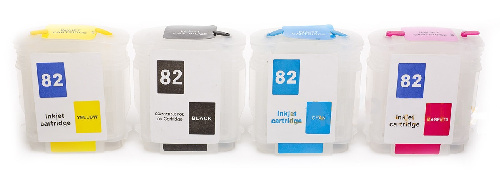 ПЗК HP №82 (набор 4 шт) (Китай)