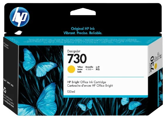 Картридж HP DJ T1700, жёлтый, 300 мл (O) №730/P2V70A
