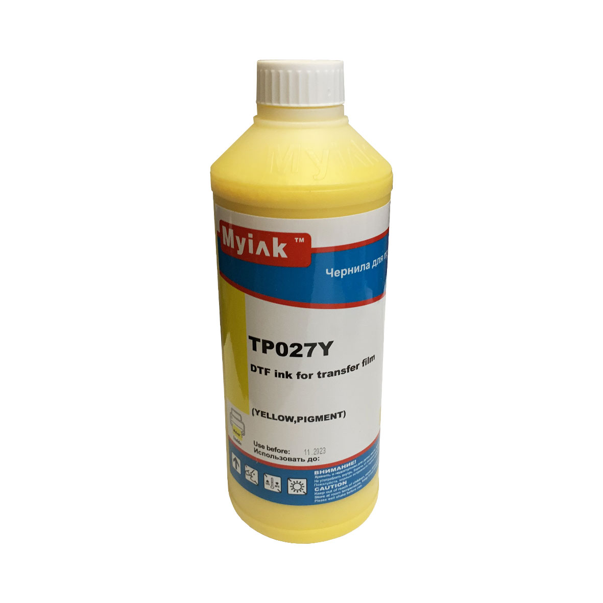 Чернила текстильные DTF для EPSON (1л, yellow) TP027Y MyInk