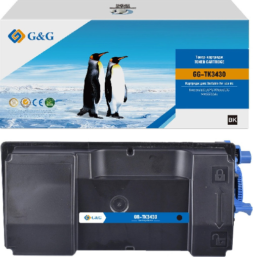 Картридж KYOCERA ECOSYS PA5500/PA6000/MA5500/MA6000 (G&G) аналог Kyocera TK-3430 черный 25k с чипом