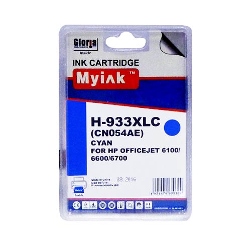 Картридж HP CN054AE Cyan (14ml, Pigment) MyInk (933XL)