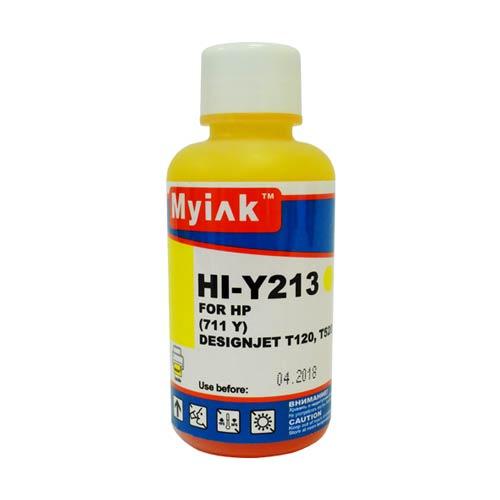 Чернила MyInk HP T120/T520 (711), HI-Y213, 100 мл, Y (желтый)